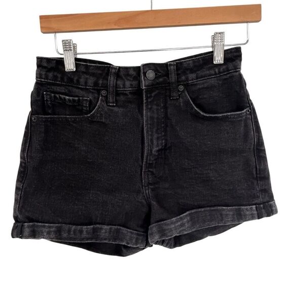 Old Navy OG Straight cuffed black high rise shorts size 8 - Picture 1 of 6